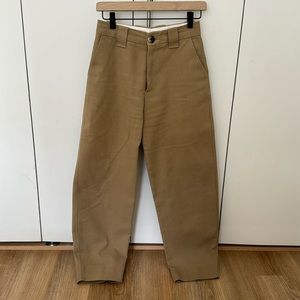 Ganni Cotton Beige Trouser